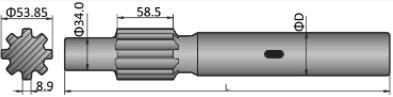 Shank Adapter COP / BBC Atlas Copco COP 1032 HD