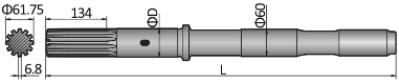 Shank Adapter COP / BBC Atlas Copco COP 2160EX, COP 2560EX