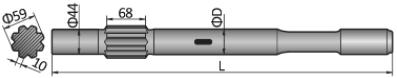 Shank Adapter HL / RD / HIX HL 645, HL 645S