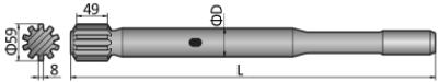 Shank Adapter HL / RD / HIX HLX 5, HLX 5T