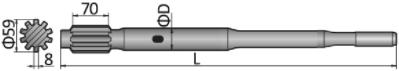 Shank Adapter HL / RD / HIX RD520, RD525