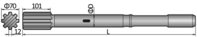 Shank Adapter PD / HD Furukawa HD712