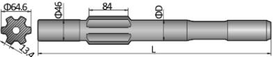 Shank Adapter YH Ingersoll Rand YH 65,YH 70