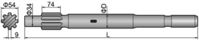 Shank Adapters Hydrastar 200,300 and X2