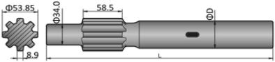 Shank Adapters SIG HBM 50,100, and 120